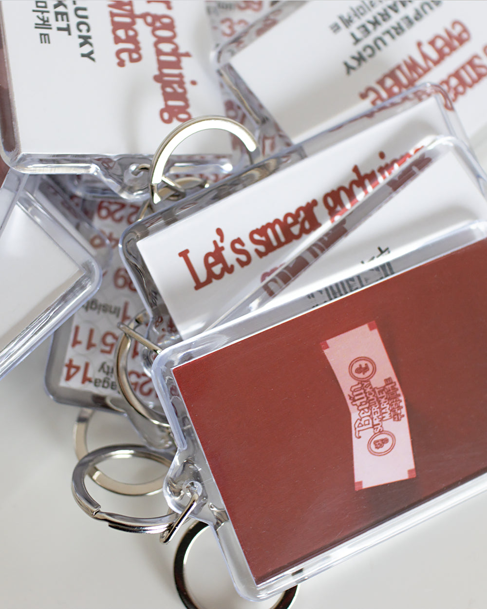 SUPERLUCKYMARKET Lucky Numbers Keytag | Acrylic Charm Designed in Berlin