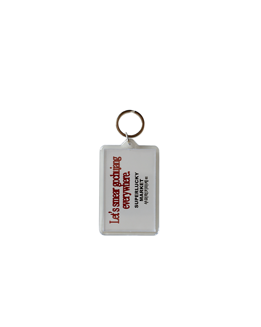 Let’s Smear Gochujang Everywhere Keytag | Acrylic Charm Designed in Berlin