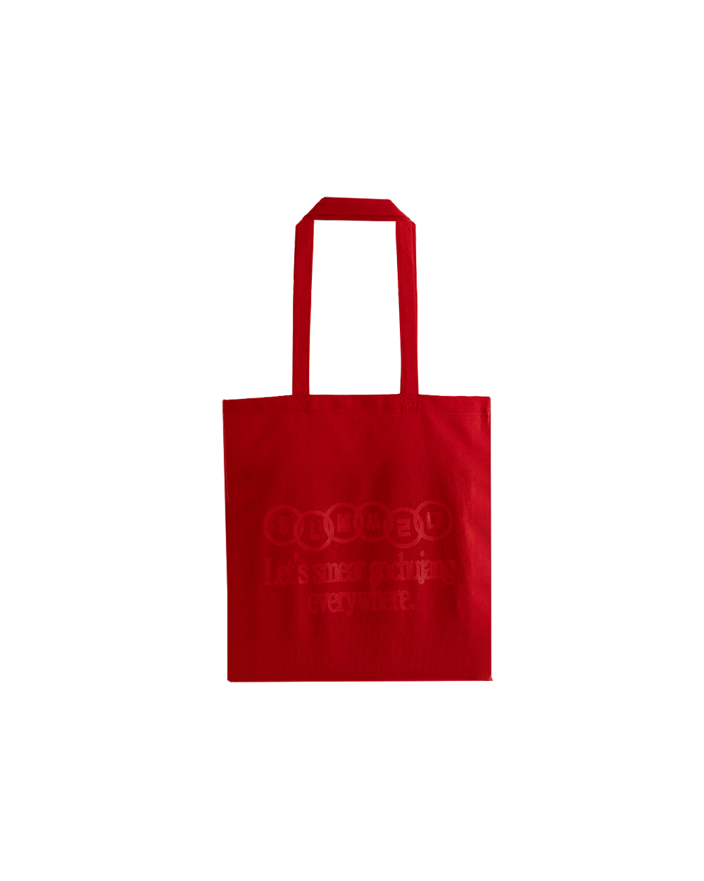 Let's Smear Gochujang Everywhere Tote Bag | Cotton Red Tote